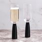 Asd Oslo Champagne Flutes Black (set 2)