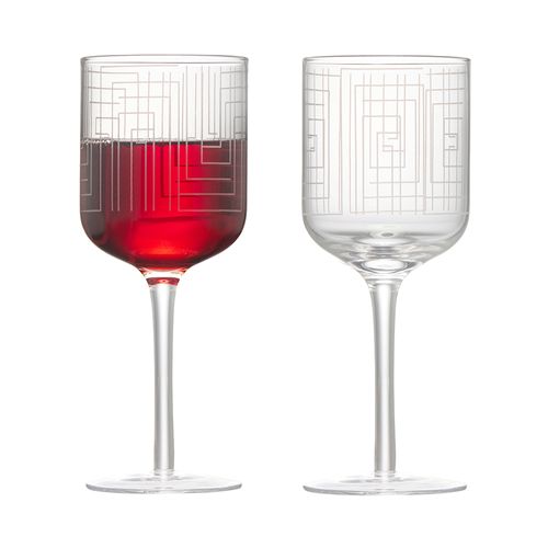 Asd Maze Wine Glasses Set Of 2