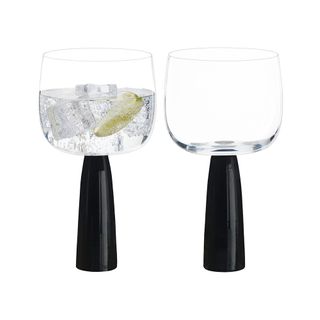 Asd Oslo Gin Glasses Black (set 2)