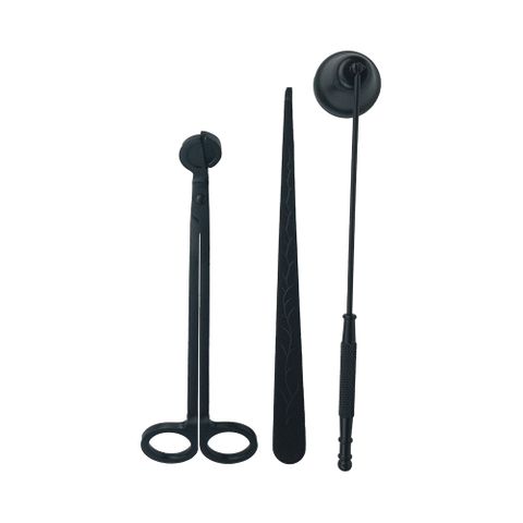 Candle Care Kit - Black Stainless Steel
