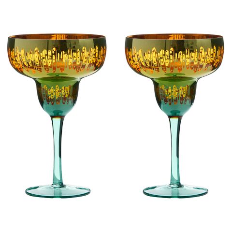 Artland Fiesta Margarita Glass Set Of 2