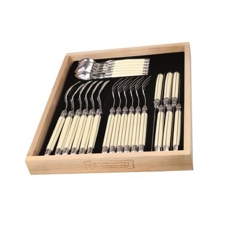 Laguiole Cutlery Set 24 Pc Ivory