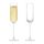 Asd Milan Champagne Flutes Set Of 2