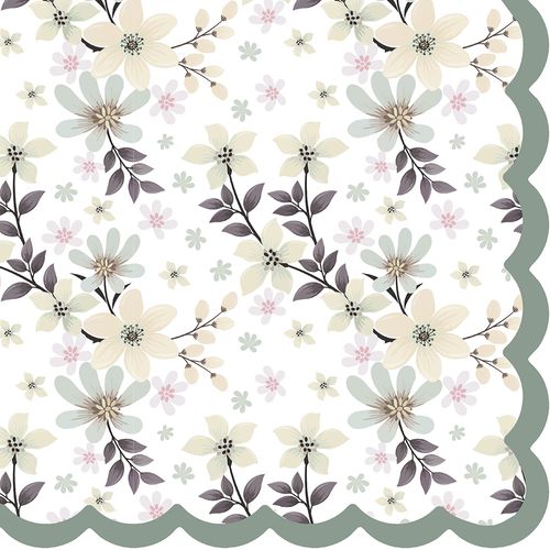 Luncheon Shaped - Blossom Bliss White