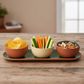 Sintra Glazed Terracotta Set Of 3 Round Snack Bowls
