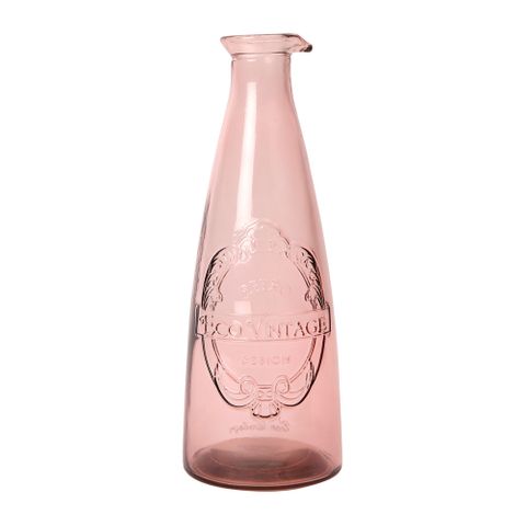 Sintra Recycled Glass Carafe - Blush