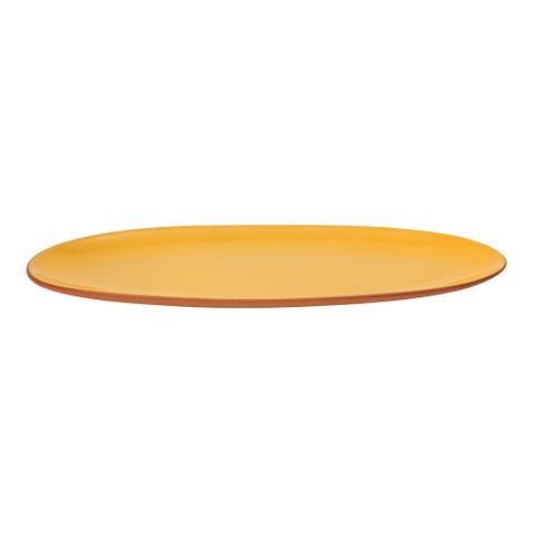 Sintra Glazed Terracotta Oval Serving Platter - Ochre