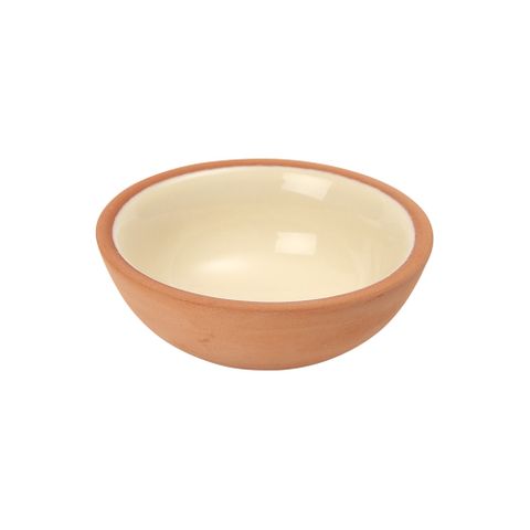 Sintra Glazed Terracotta Pinch Pot - Stone