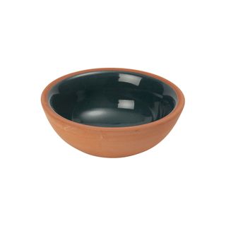Sintra Glazed Terracotta Pinch Pot - Ink Blue