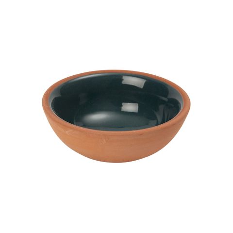 Sintra Glazed Terracotta Pinch Pot - Ink Blue