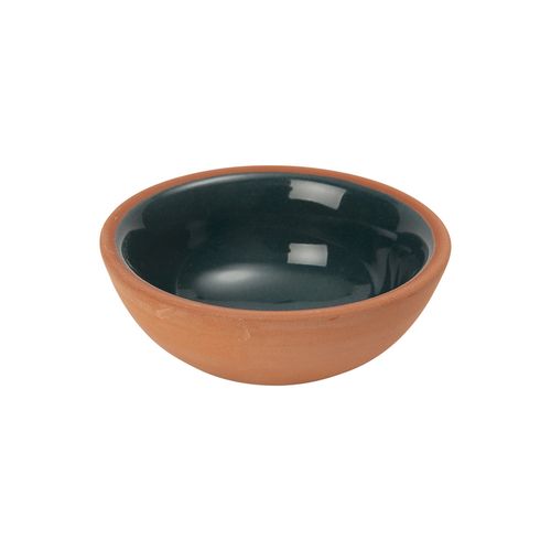 Sintra Glazed Terracotta Pinch Pot - Ink Blue