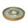 Sintra Mango Wood Spotted Chip And Dip Bowl  - Olive Green