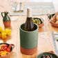 Sintra Glazed Terracotta Wine Cooler - Olive Green