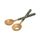Sintra Mango Wood Spotted Salad Servers - Olive Green