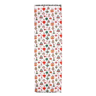 Baubles Recycled Cotton Table Runner - Green