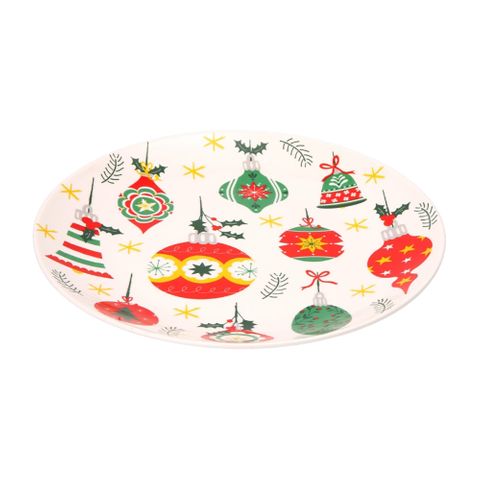 Baubles Round Plate - Multi