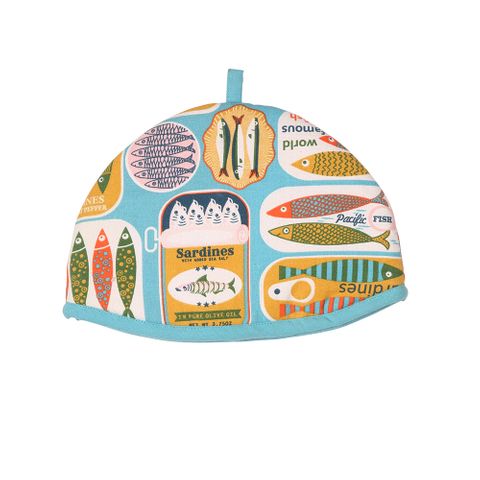 Sardines Small Tea Cosy - Blue