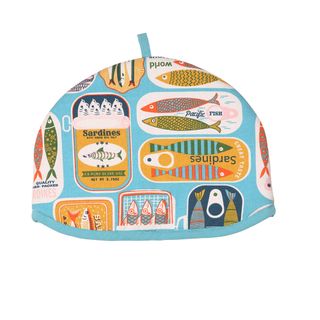 Sardines Medium Tea Cosy - Blue