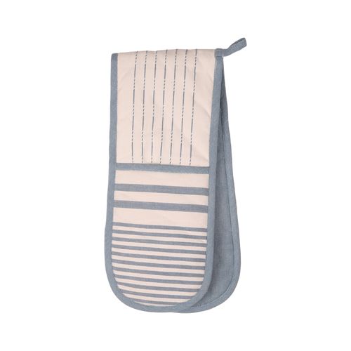 Dexam Harbour Stripes Double Oven Glove - Blue
