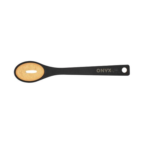Onyx Slotted Spoon In Black