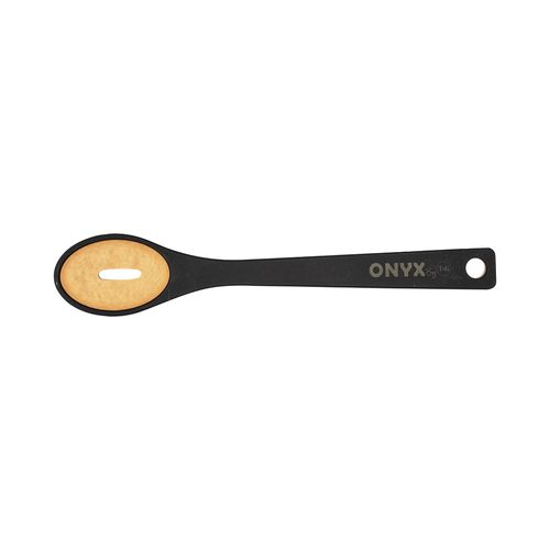 Onyx Slotted Spoon In Black