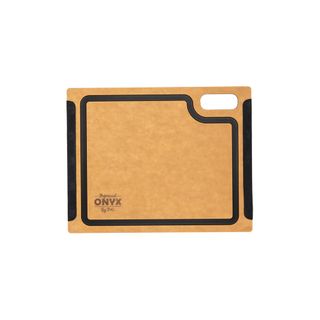 Onyx Small Rectangular Board With Black Groove & Silicon Edge In Natural