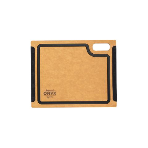 Onyx Small Rectangular Board With Black Groove & Silicon Edge In Natural