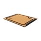Onyx Small Rectangular Board With Black Groove & Silicon Edge In Natural