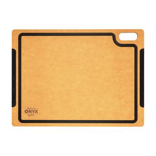 Onyx Large Rectangular Board With Black Groove & Silicon Edge In Natural