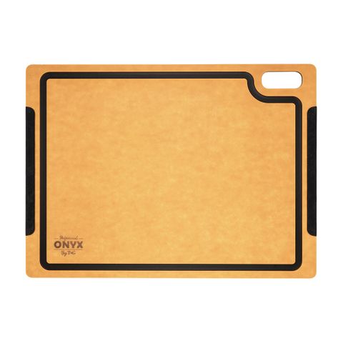 Onyx Large Rectangular Board With Black Groove & Silicon Edge In Natural