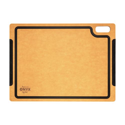 Onyx Large Rectangular Board With Black Groove & Silicon Edge In Natural