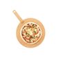 Onyx Medium Round Pizza Board With Handle In Natural