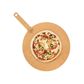 Onyx Large Round Pizza Board With Handle In Natural