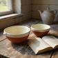 Porto Terracotta Ribbed Large Mixing Bowl - Stone