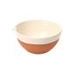 Porto Terracotta Ribbed Small Mixing Bowl - Stone