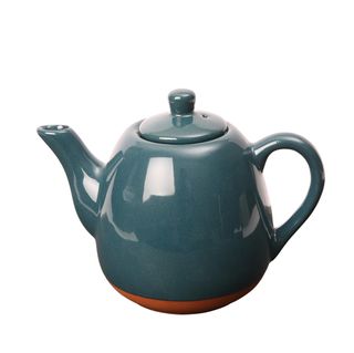 Sintra Glazed 800ml Terracotta Teapot - Ink Blue