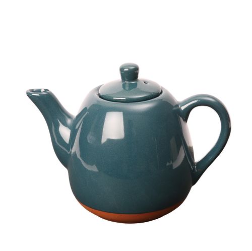 Sintra Glazed 800ml Terracotta Teapot - Ink Blue