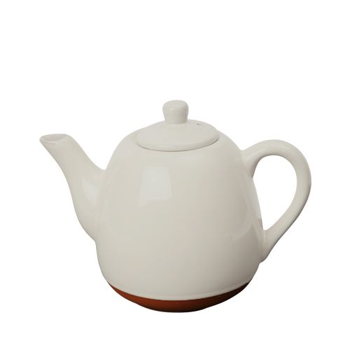 Sintra Glazed 800ml Terracotta Teapot - Stone