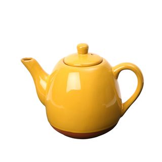 Sintra Glazed 1200ml Terracotta Teapot - Ochre