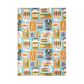 Sardines Set Of 2 Tea Towels - Blue