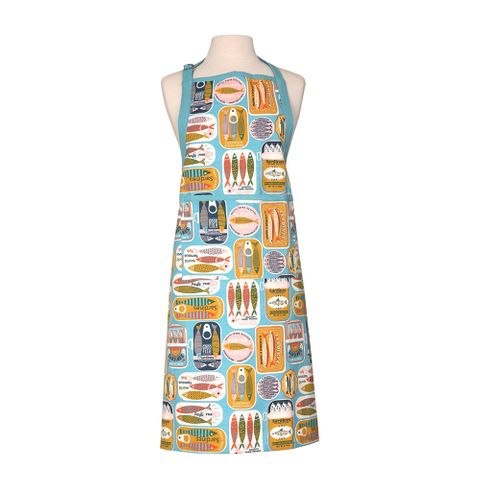 Sardines Adult Apron - Blue