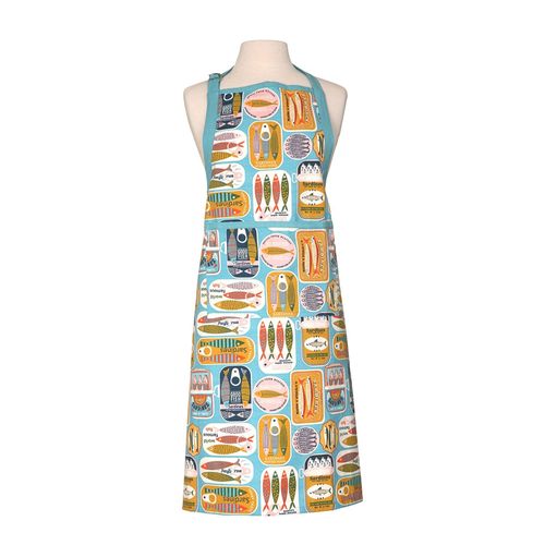 Sardines Adult Apron - Blue