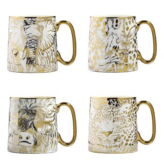 Animal Mugs Set Of 4