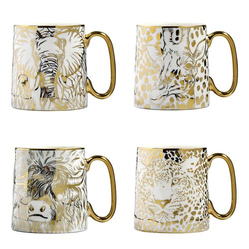 Animal Mugs Set Of 4