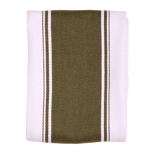 Love Colour Striped Tea Towel - Olive Green
