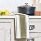 Love Colour Striped Tea Towel - Olive Green