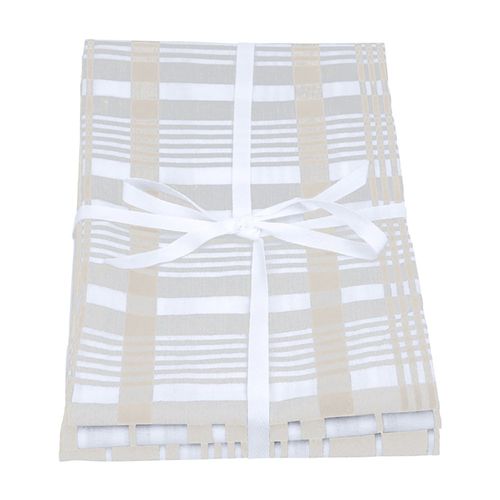Love Colour Set Of 3 Extra-large Tea Towels - Stone