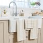 Love Colour Set Of 3 Extra-large Tea Towels - Stone