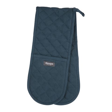 Love Colour Double Oven Gloves - Ink Blue
