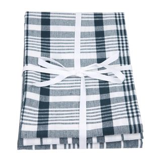 Love Colour Set Of 3 Extra-large Tea Towels - Ink Blue